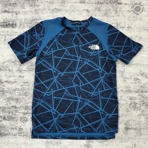 The North Face Never Stop FlashDry T-Shirt Blue Boys Large 14/16